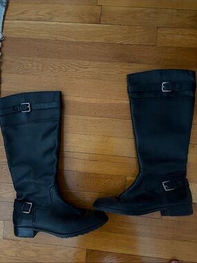 Lauren Ralph Lauren Women's Classic Black Knee-High Riding Boots 9.5